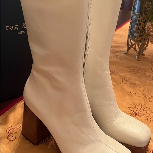 Rag & Bone Matrix Leather Platform Boots - Picture 7 of 10